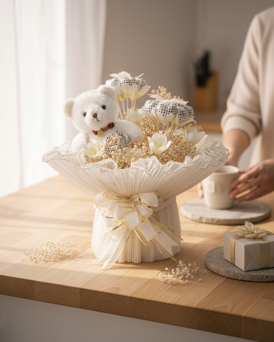 TEDDY + CHOCOLATE BOUQUET