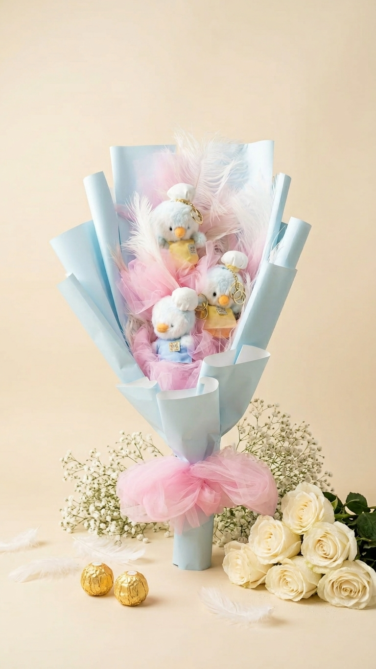 Soft toys bouquet